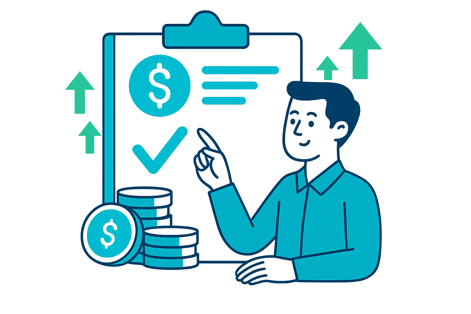 Coder reviewing claims with compliance indicators